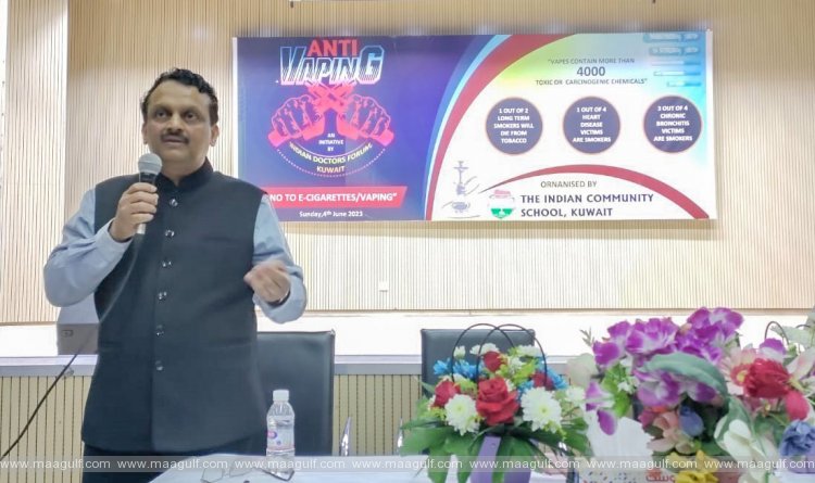 సే నో టు వేప్స్ - భారతీయ పాఠశాలల్లో ఇండియన్ డాక్టర్స్ ఫోరమ్ అవగాహన సెషన్స్