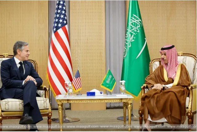 సౌదీ విదేశాంగ మంత్రితో యూఎస్ సెక్రెటరీ భేటీ