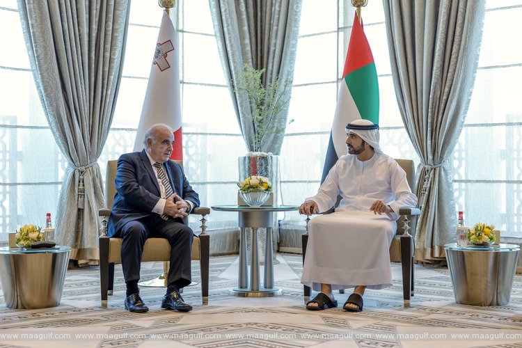 Sheikh Hamdan meets with President of Malta
