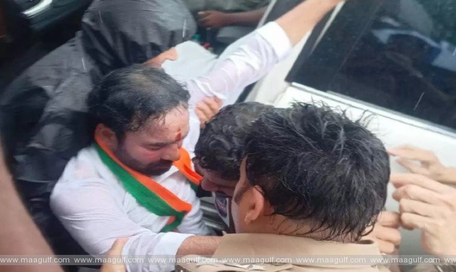 పోలీసుల అదుపులోకి కేంద్రమంత్రి కిషన్‌రెడ్డి