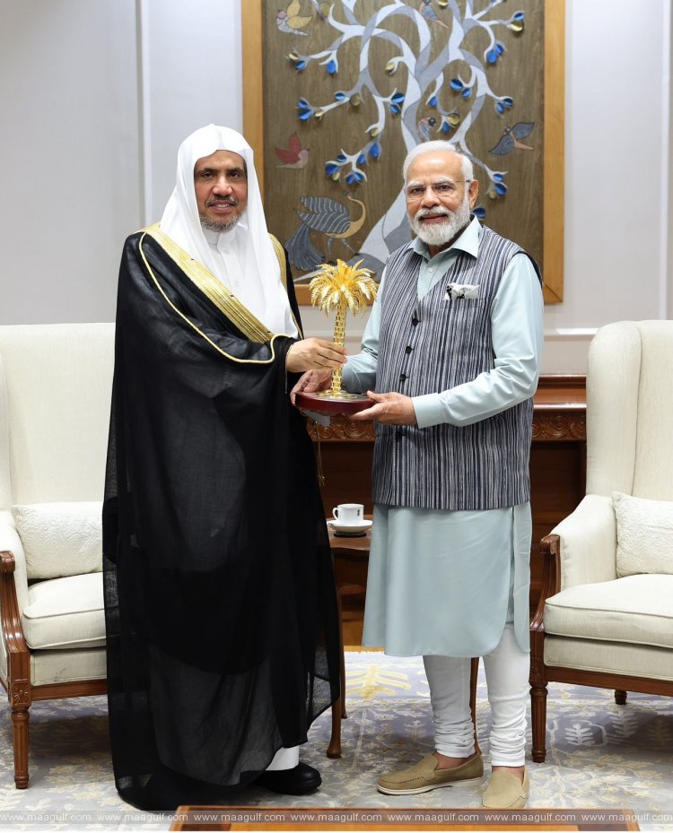 Muslim World League Secretary-General Al-Issa Meets PM Modi