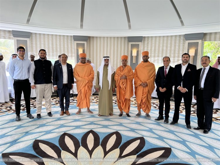 Sheikh Nahayan Mubarak Al Nahayan receives BAPS Delegation