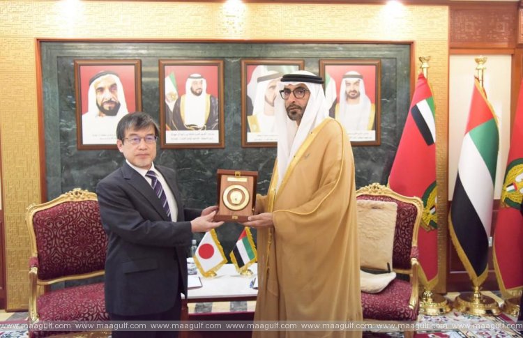UAE Minister of State for Defence Affairs receives Japan\'s ambassador
