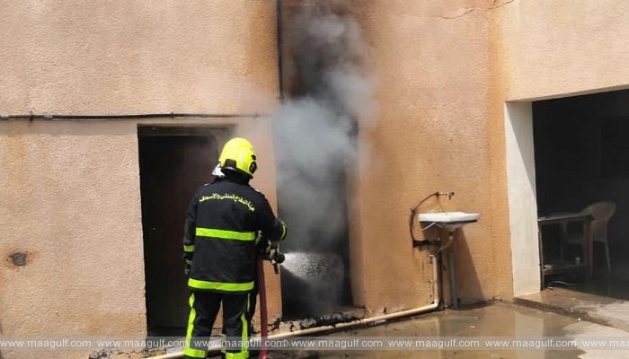 అల్ దఖిలియాలోని ఓ ఇంట్లో అగ్నిప్రమాదం