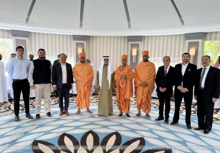 BAPS బృందంతో షేక్ నహ్యాన్ సమావేశం