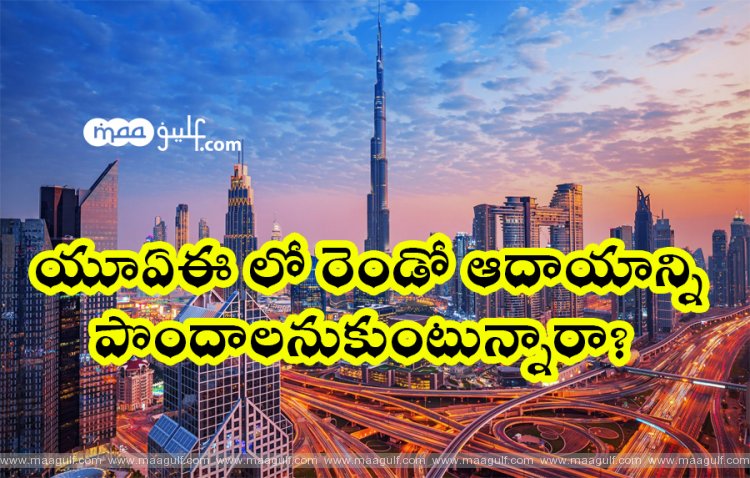 యూఏఈ లో రెండో ఆదాయాన్ని పొందాలనుకుంటున్నారా?