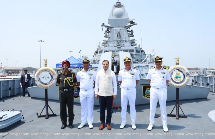 షువైఖ్ నౌకాశ్రయానికి చేరుకున్న ఇండియన్ నావల్ షిప్