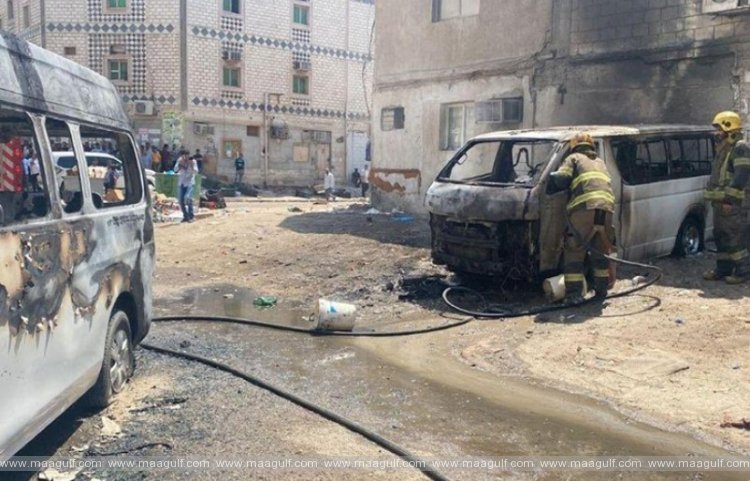 జిలీబ్‌లో రెండు వాహనాలు దగ్ధం