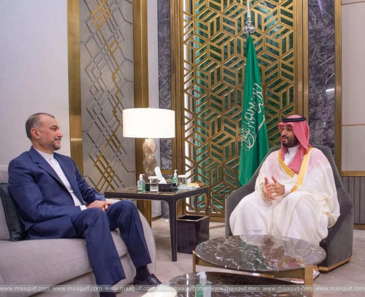 సౌదీ క్రౌన్ ప్రిన్స్ తో ఇరాన్ విదేశాంగ మంత్రి భేటీ