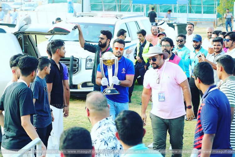 కువైట్ లో చరిత్ర సృష్టించిన ICC ప్రపంచ కప్ ట్రోఫీ ఆవిష్కరణ..!