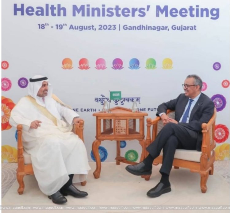 ఇండియాలో WHO డైరెక్టర్ జనరల్‌తో సౌదీ ఆరోగ్య మంత్రి భేటీ