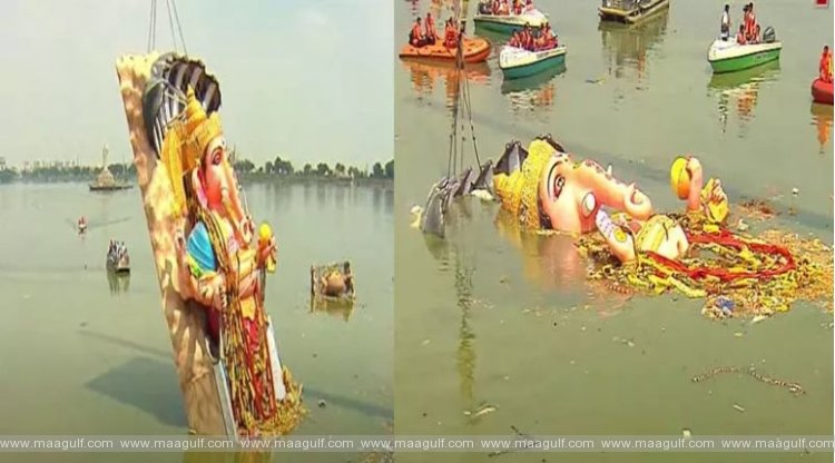 గంగమ్మ ఒడిలోకి ఖైరతాబాద్ మహా గణపతి