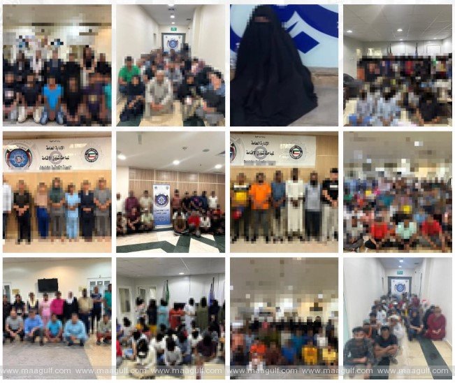 కువైట్ లో 595 మంది నివాసితులు అరెస్ట్