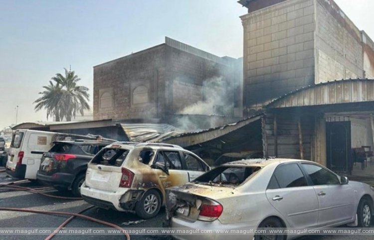 ఖైతాన్‌లో అగ్ని ప్రమాదంలో 10 వాహనాలు దగ్ధం