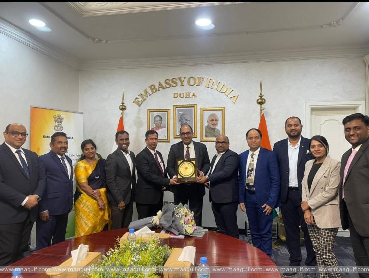ఖతార్ లో భారత రాయబారిని సన్మానించిన తెలంగాణ వెల్ఫేర్ అసోసియేషన్