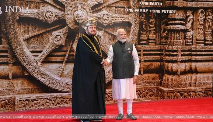 G20 సమ్మిట్: హెచ్‌హెచ్ సయ్యద్ అసద్‌కు స్వాగతం పలికిన భారత ప్రధాని మోదీ