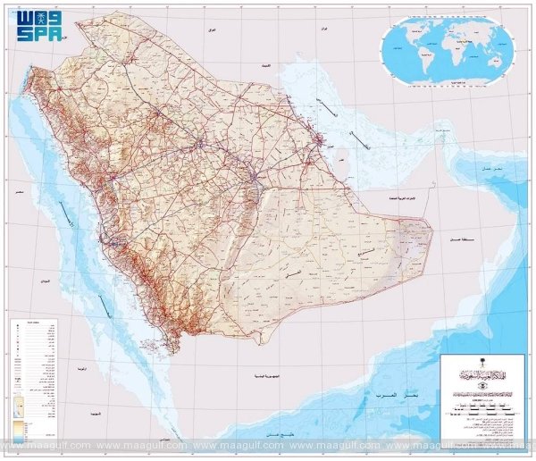 సౌదీ అరేబియా అధికారిక మ్యాప్‌ విడుదల