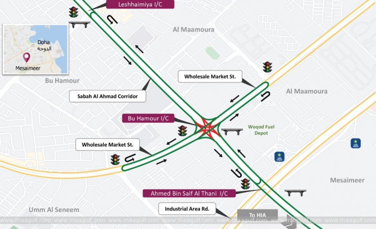 బు హమూర్ కూడలి 8 గంటల పాటు మూసివేత