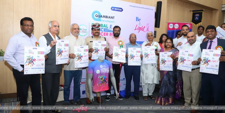 \'గ్లోబల్ గ్రేస్ క్యాన్సర్ రన్-2023\' టీ-షర్ట్‌ను విడుదల చేసిన స్టీఫెన్ రవీంద్ర