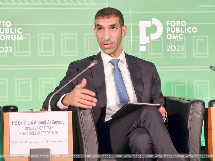 Thani Al Zeyoudi participates in WTO Public Forum in Geneva