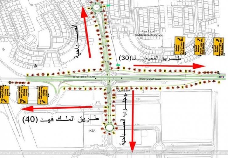 కింగ్ ఫహద్ రోడ్, ఫహాహీల్ ఎక్స్‌ప్రెస్ వే మధ్య కొత్త వంతెన ప్రారంభం