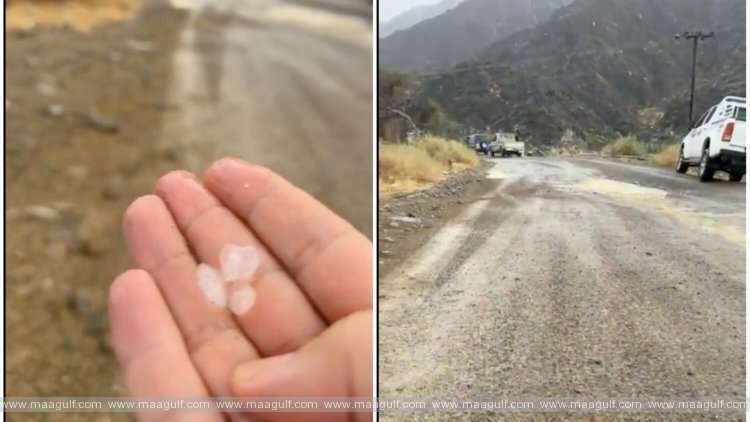 యూఏఈలోని వడగళ్ళు, వర్షం.. నివాసితులకు హెచ్చరిక