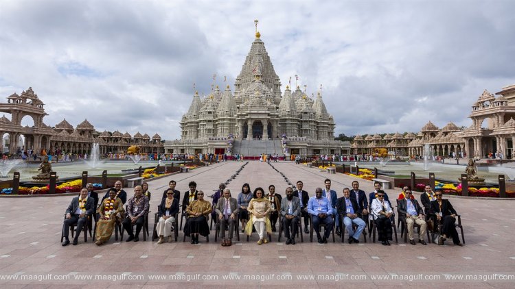 United Nations Delegation Visits Akshardham, Robbinsville