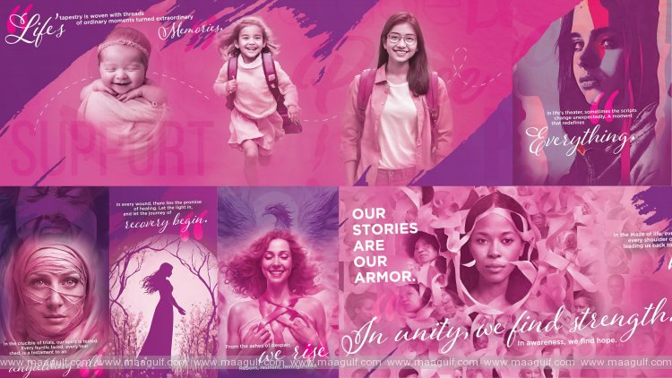 AI Meets Art: \'Harmony\' Installation Sheds Light on Breast Cancer at Mega Mall in the UAE