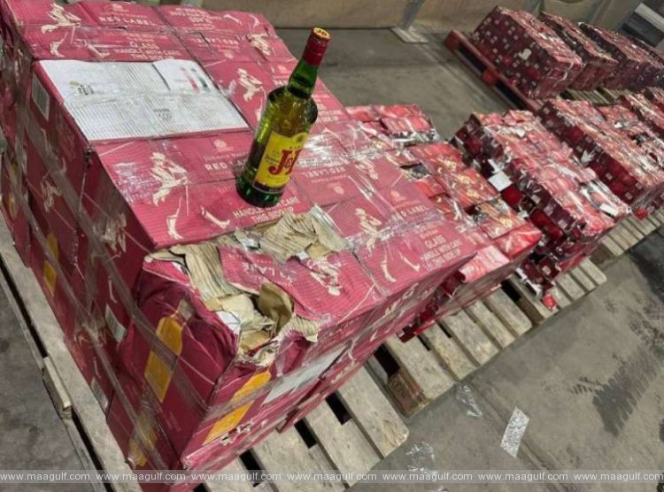 షువైఖ్ పోర్టులో భారీగా విదేశీ మద్యం సీజ్