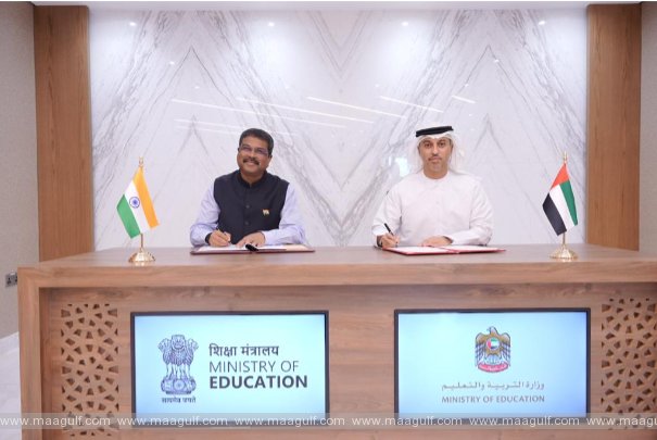 Union Education Minister Dharmendra Pradhan meets UAE Education Minister Dr. Ahmad Al Falasi