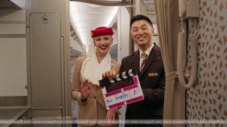 Behind the scenes filming with Emirates brand ambassador, Penélope Cruz