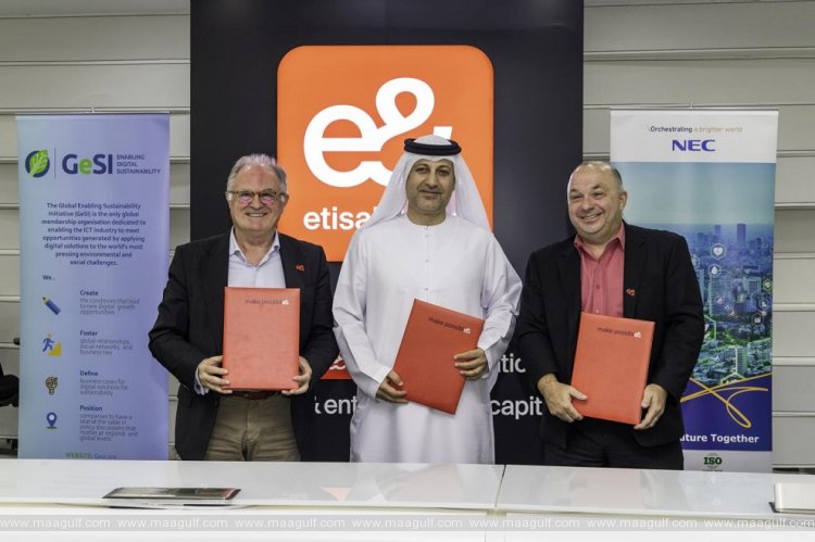 e& collaborates with NEC Laboratories and Global Enabling Sustainability Initiative