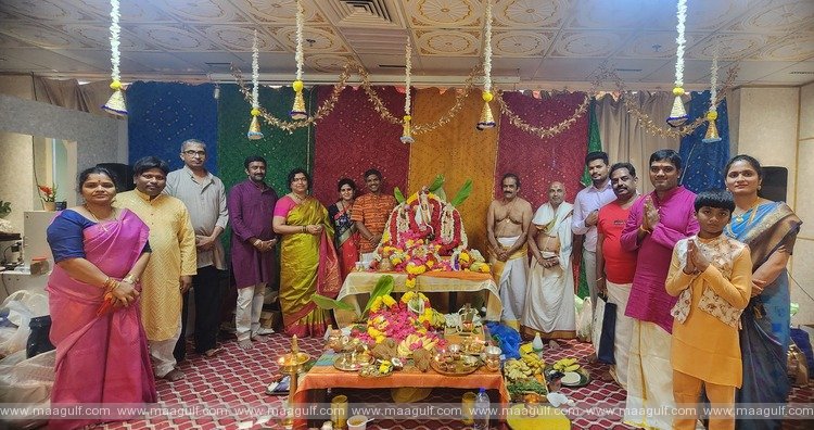 1 దుబాయ్ లో సామూహిక శ్రీ సత్యనారాయణ స్వామి వ్రతం