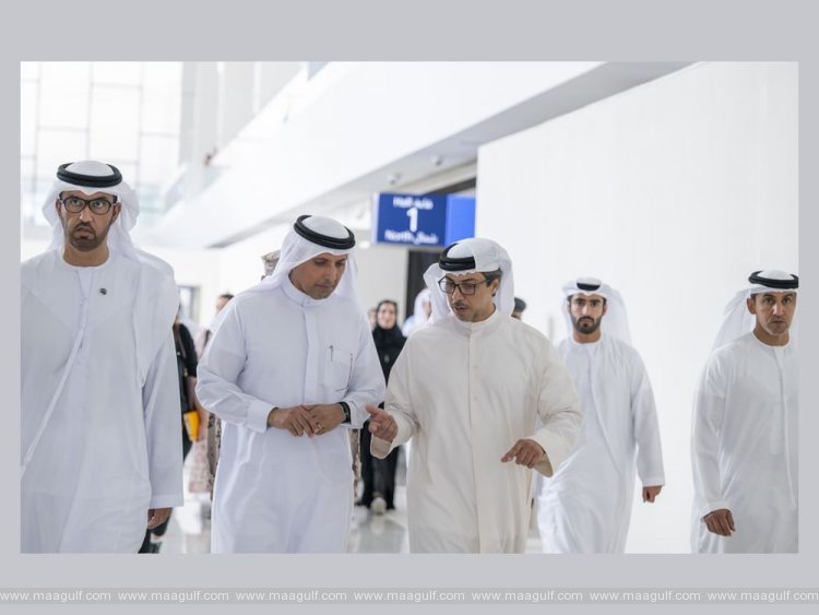 Sheikh Mansour tours Expo City Dubai to inspect final preparations for COP28