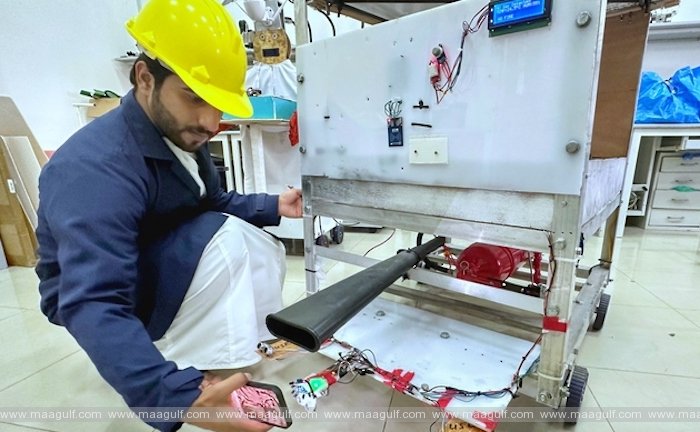 ఆటోమేటిక్‌గా మంటలను ఆర్పే రోబో.. ఓమానీ స్టూడెంట్ ఘనత