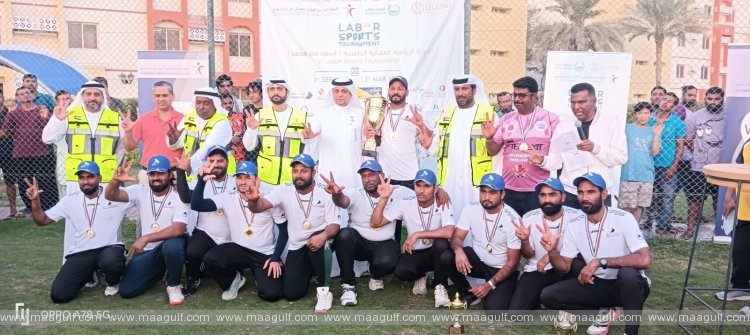 Dubai Municipality Team wins Title of the Cricket Competition of the 5th \'Labor Sports Tournament\'