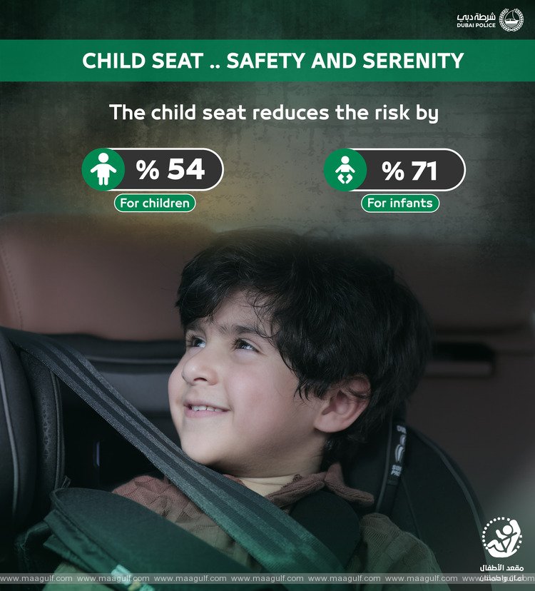 Dubai Police to Give Away Free Child Seats in New Safety Campaign