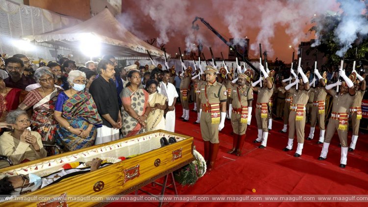 అధికారిక లాంఛనాలతో ముగిసిన విజయకాంత్ అంత్యక్రియలు