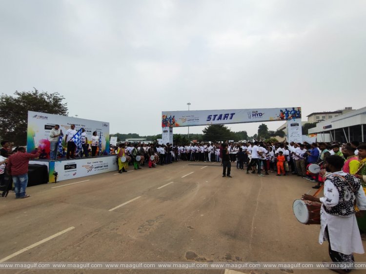 హైదరాబాద్ ఎయిర్పోర్ట్ రన్ మూడవ ఎడిషన్ లో పాల్గొన్న 3800 కు పైగా రన్నర్స్