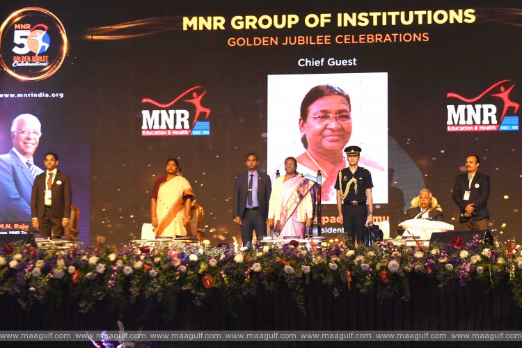 20 President Murmu graces the golden jubilee celebrations of MNR Educational Trust