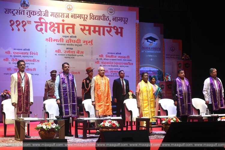 President of India graces 111th Convocation of Rashtrasant Tukadoji Maharaj Nagpur University