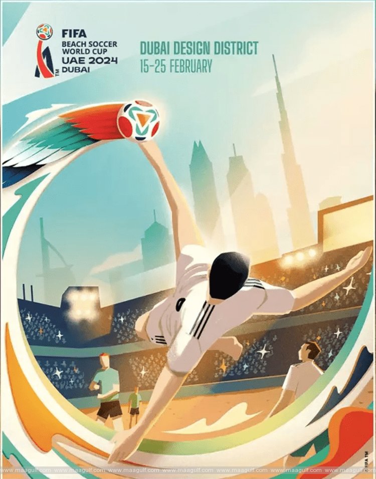 Official Poster revealed for FIFA Beach Soccer World Cup UAE 2024 Dubai