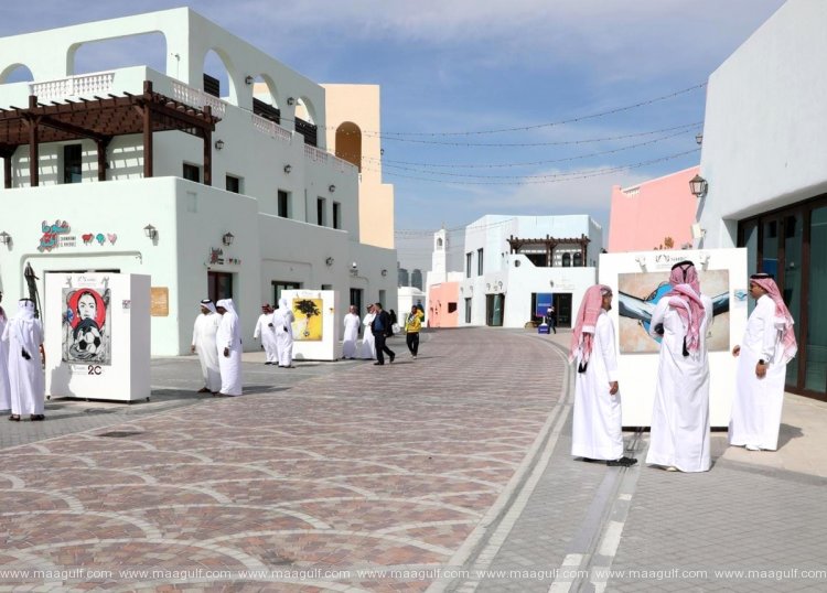 ఓల్డ్ దోహా పోర్ట్‌లో ఆకట్టుకుంటున్న \'మానవ హక్కులు, ఫుట్‌బాల్\' ఎగ్జిబిషన్