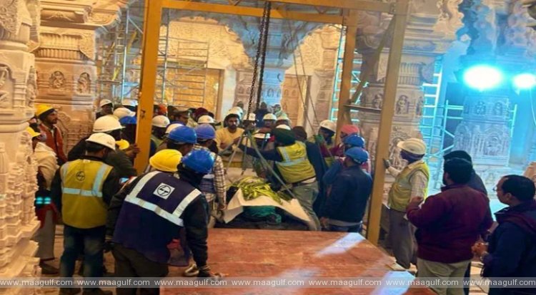 అయోధ్య రామమందిరంలోని గర్భ గుడిలోకి చేరిన ‘రామ్ లల్లా’ విగ్రహం