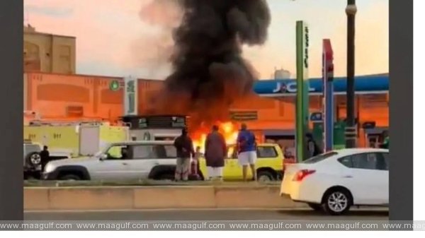 తబుక్‌లోని పెట్రోలు బంకులో అగ్నిప్రమాదం. ఒకరు మృతి
