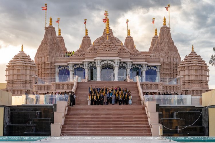 Ambassadors and Diplomats from 42 Countries visit BAPS Hindu Mandir in Abu Dhabi