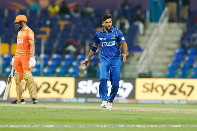 Tim David\'s power surge seals victory as MI Emirates triumphs over Gulf Giants by 18 runs