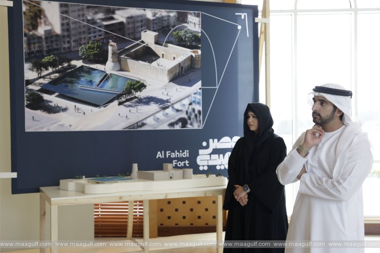 Sheikh Hamdan reviews progress of Al Fahidi Fort Rehabilitation Project