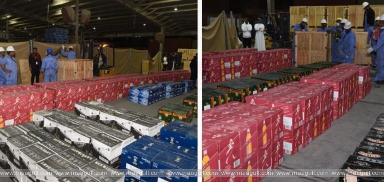 షువైఖ్ ఓడరేవులో 13,422 విదేశీ మద్యం సీసాలు స్వాధీనం