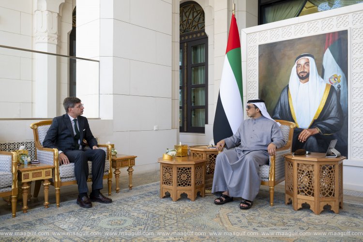 Mansour bin Zayed receives French Ambassador to UAE